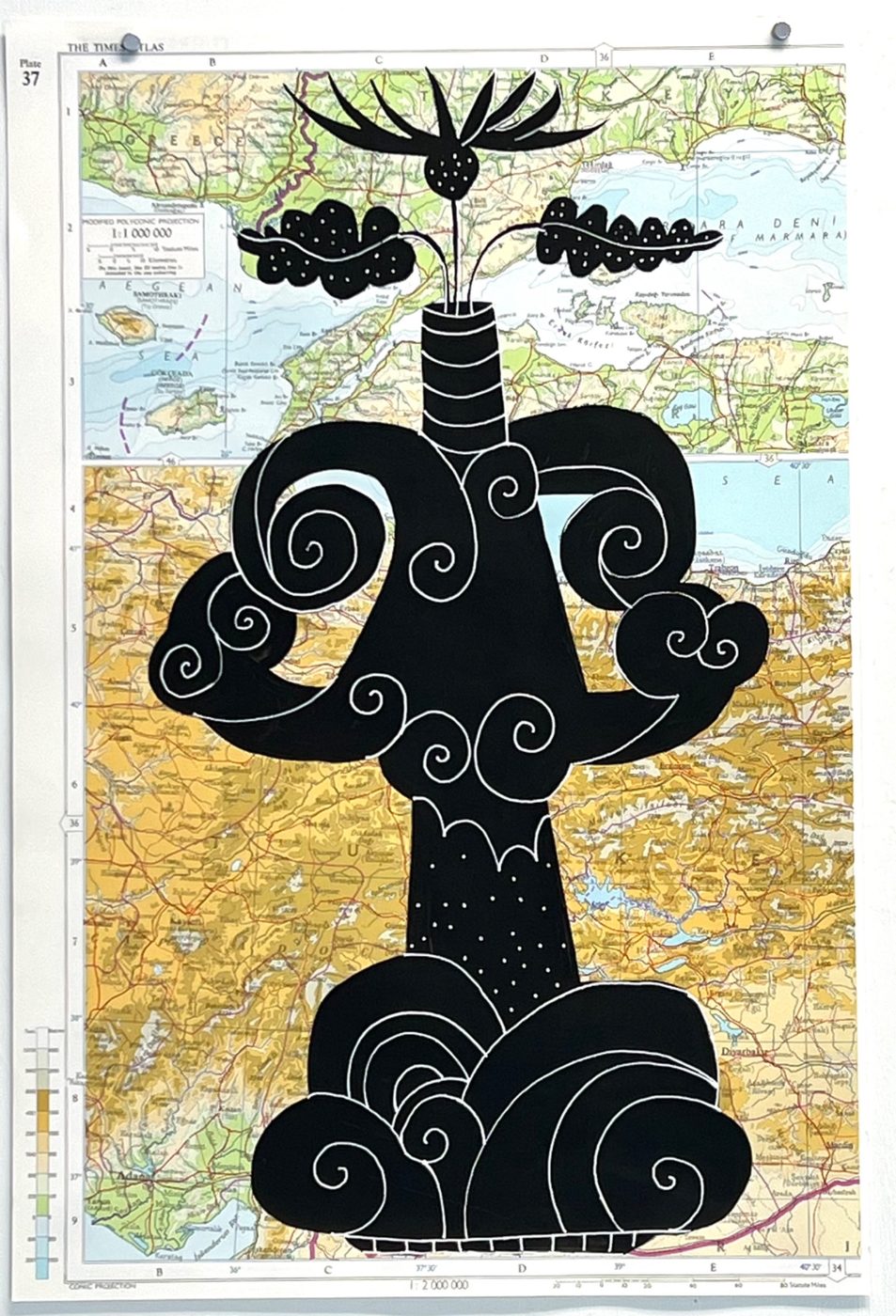 Black vase